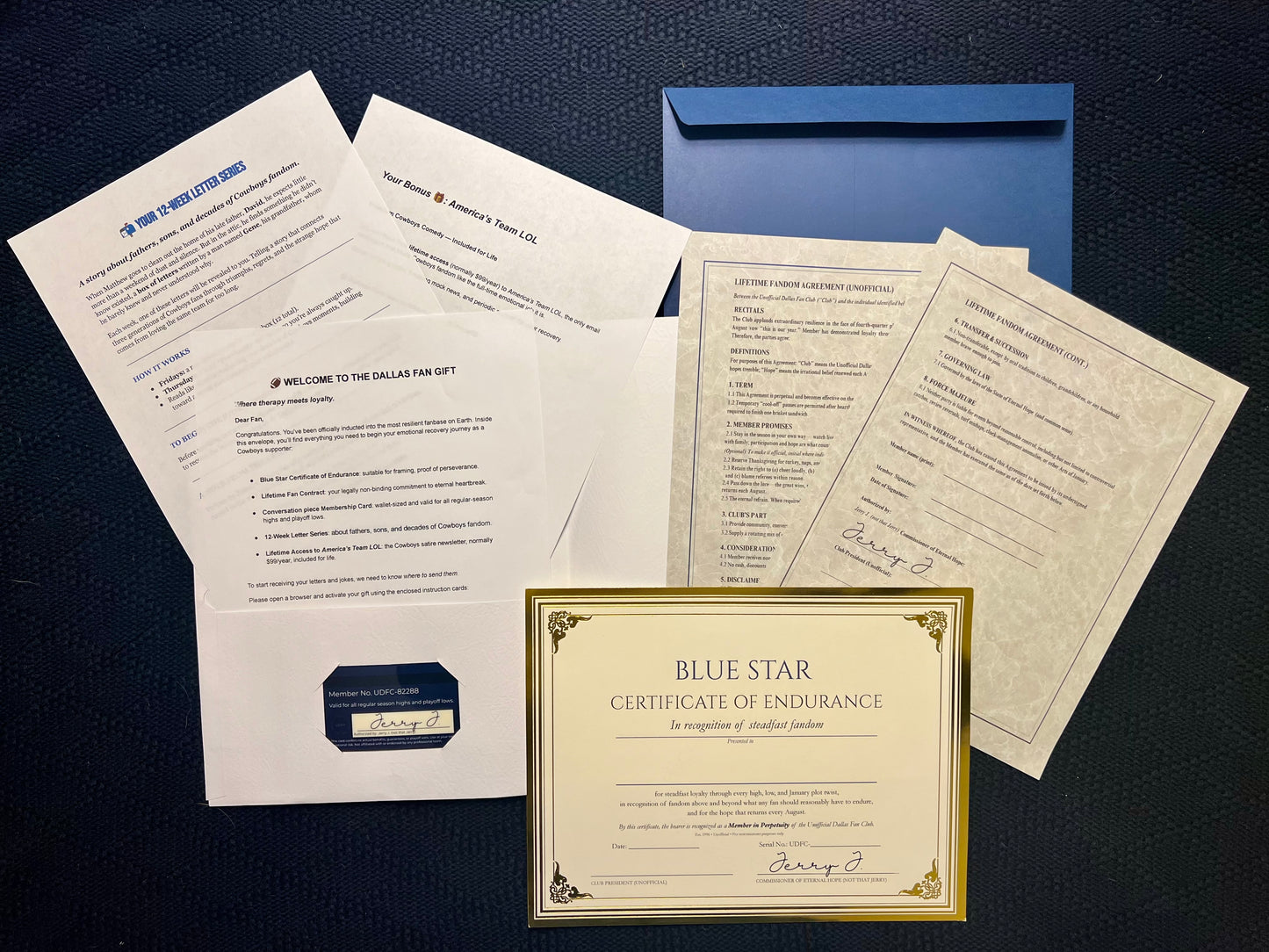 A unique gift for Cowboys fans, they'll actually remember.